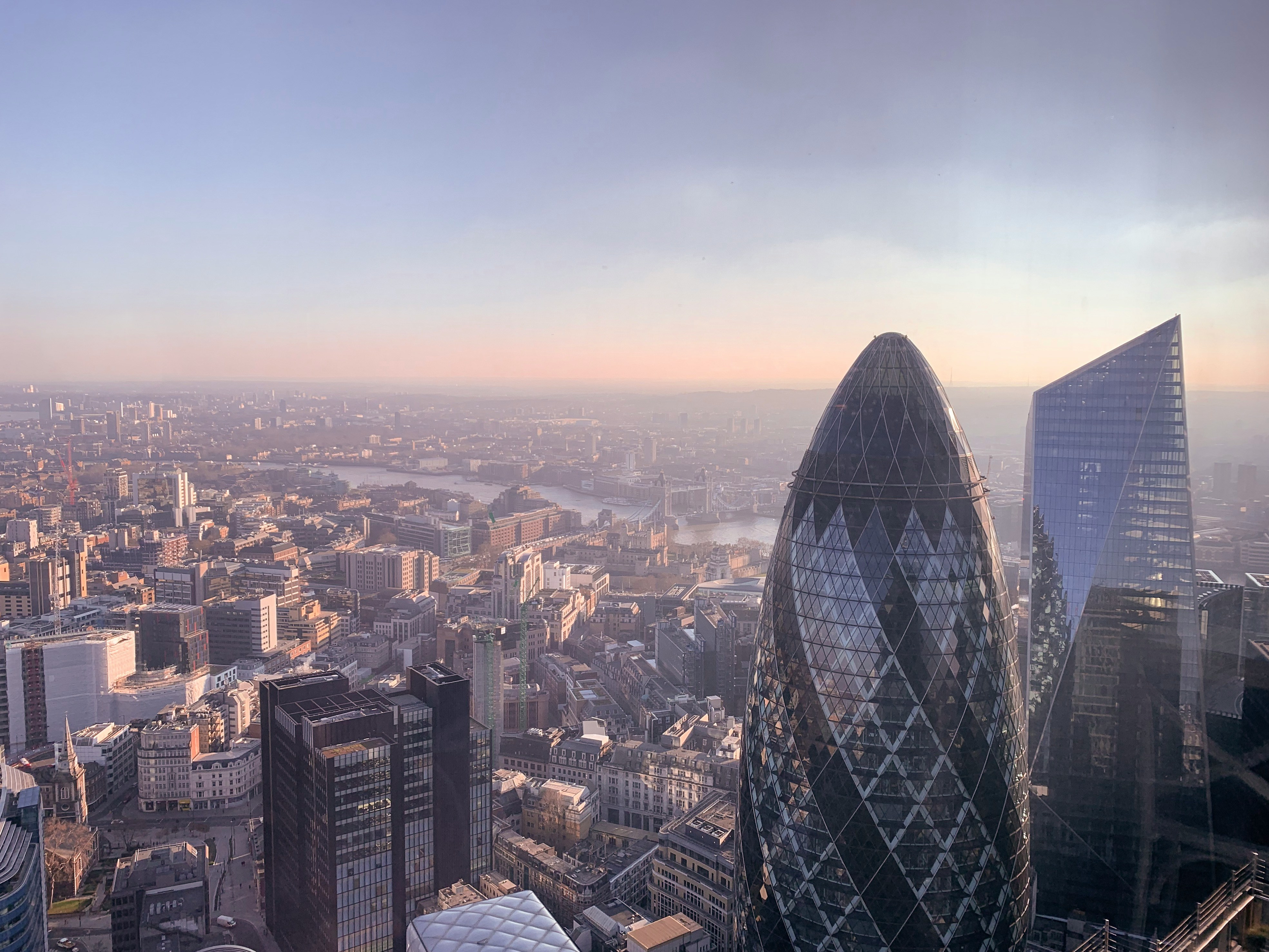 The Gherkin and the City of London skyline